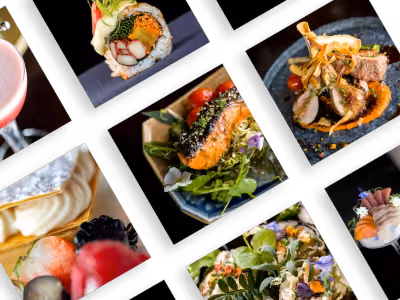 Collage of food and drink photography by Dreamers Digital